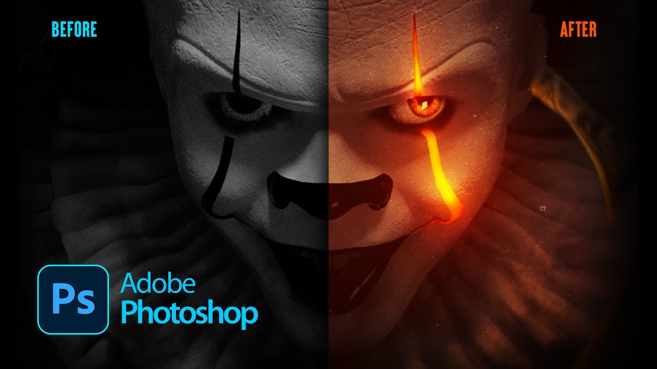 Glowing Pennywise Using Photoshop!