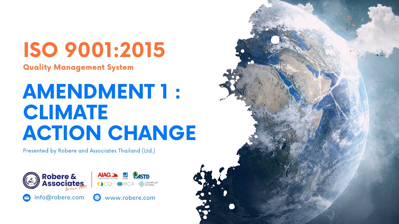 ISO 9001:2015 Quality Management System - Amendment 1: Climate Action Changes