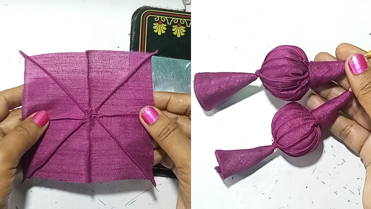 New and Unique  Blouse Making / Kapde ke Latkan Banana / Blouse Latkan Design