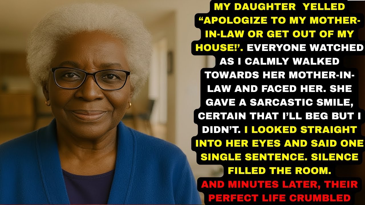 My Daughter Yelled, “Apologize To My Mother-In-Law Or Get Out!” Everyone Stared As I Stood Up.
