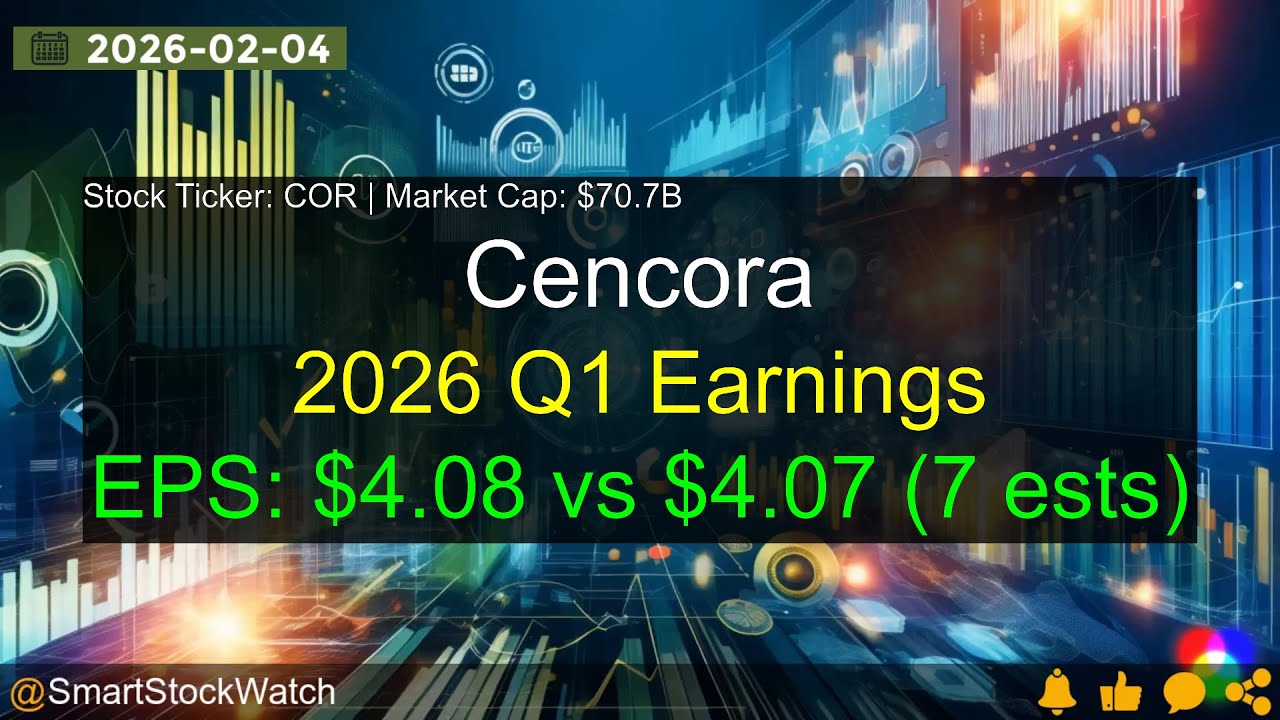 Cencora (COR|$70.7B) - 2026 Q1 Earnings Analysis