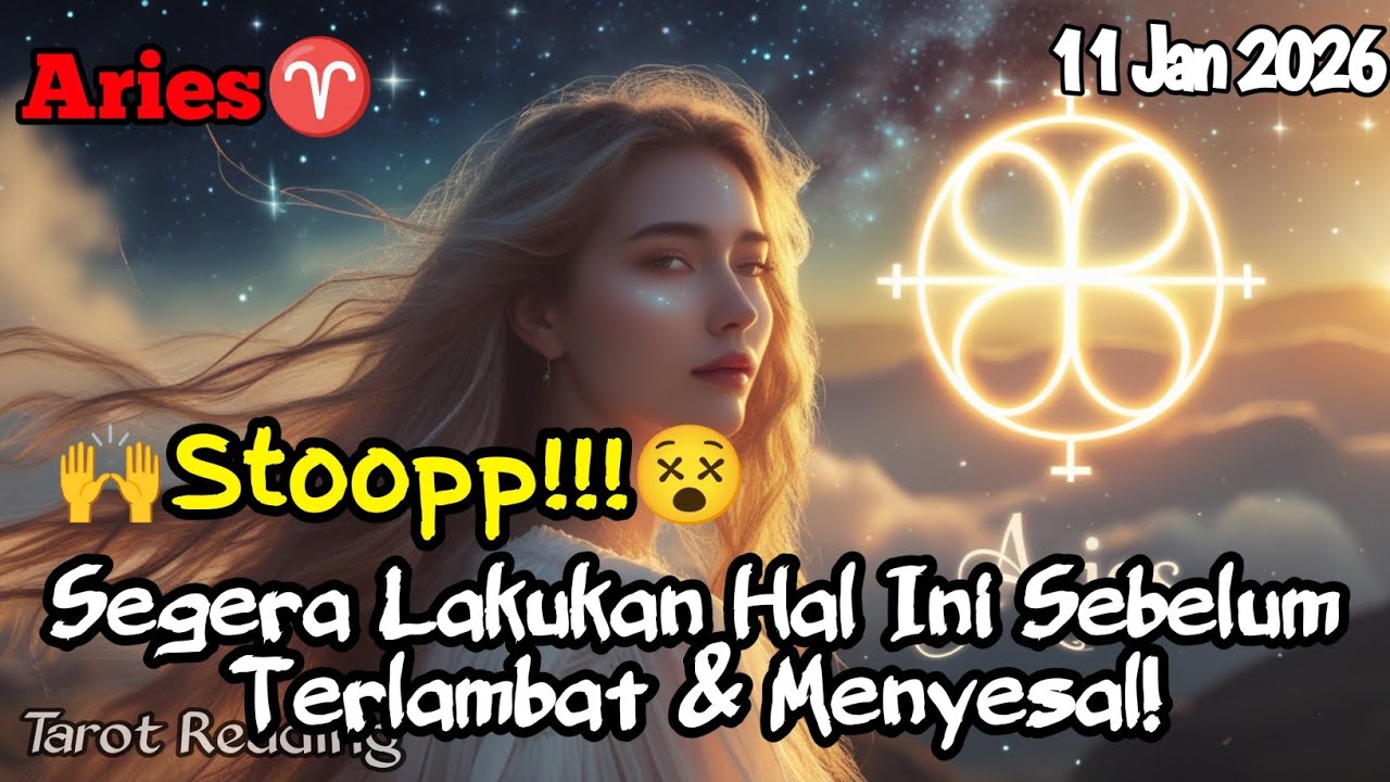 Aries♈ 🙌Stoop!!😵 Segera Lakukan Hal Ini Sebelum Terlambat & Menyesal Hari Ini - Mata Zodiak
