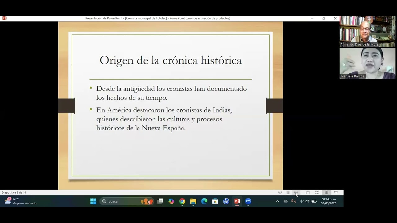 El papel de las mujeres cronistas hoy en día. Mtra. Hist. Marisela Ramos Vázquez.