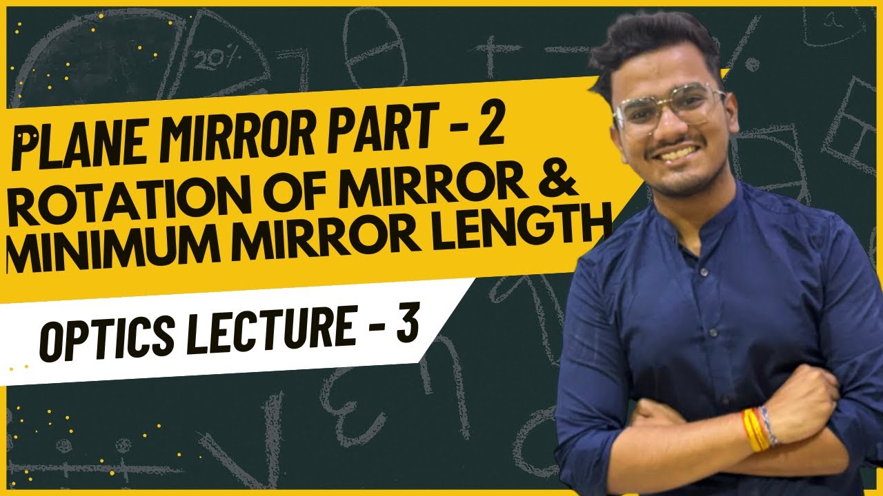PLANE MIRROR - PART 2: Rotation of Mirror & Minimum Mirror Length! Crack JEE/NEET/MHT-CET