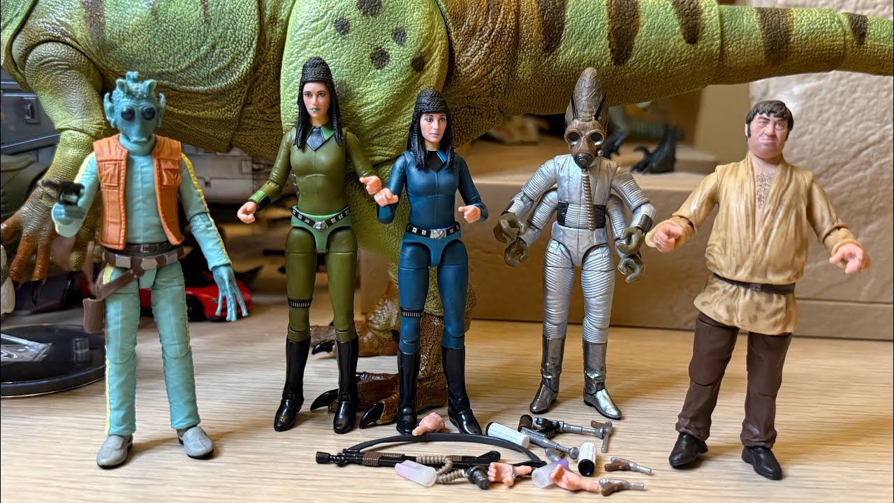 Haslab Cantina 5 Exclusive Figures Wuher Greedo Nabrun Leids Senni Tonnika & Brea Tonnika in 4K ✅🎥🔥😃