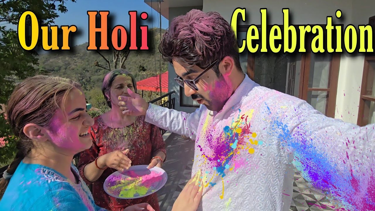 Our Holi Celebration || Mummy Ko Sharafat Chhodni Padi || An Important Question || Jyotika and Rajat