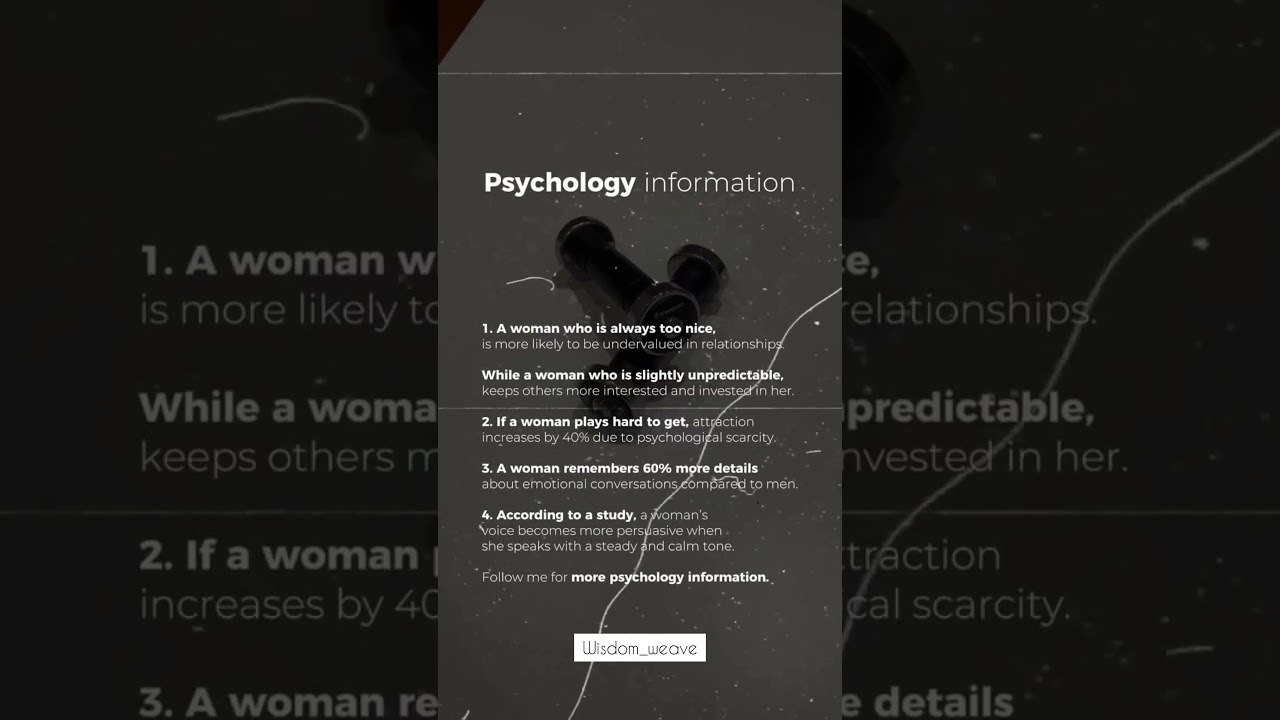 Psychology Facts About Women That Will Blow Your Mind | Relationship & Human Behavior Tips