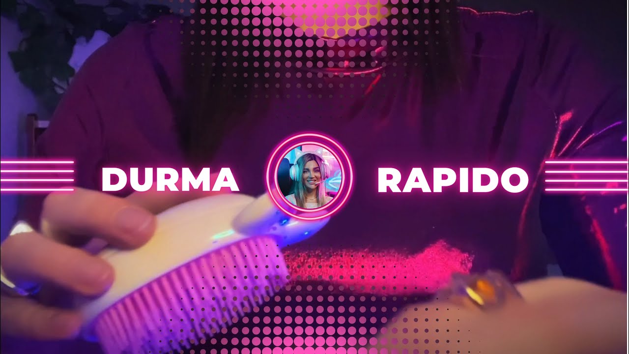 Durma rápido com esse carinho - Hair brush asmr 