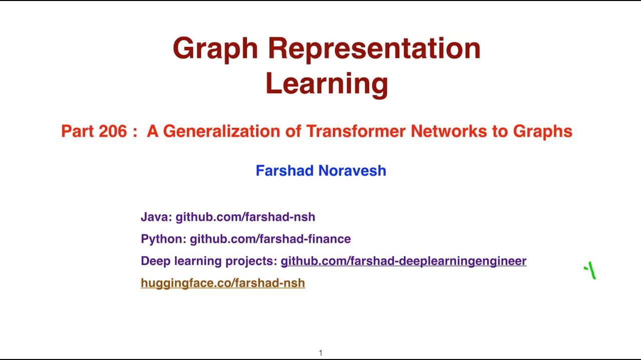 Part206: a generalization of transformer networks to graphs