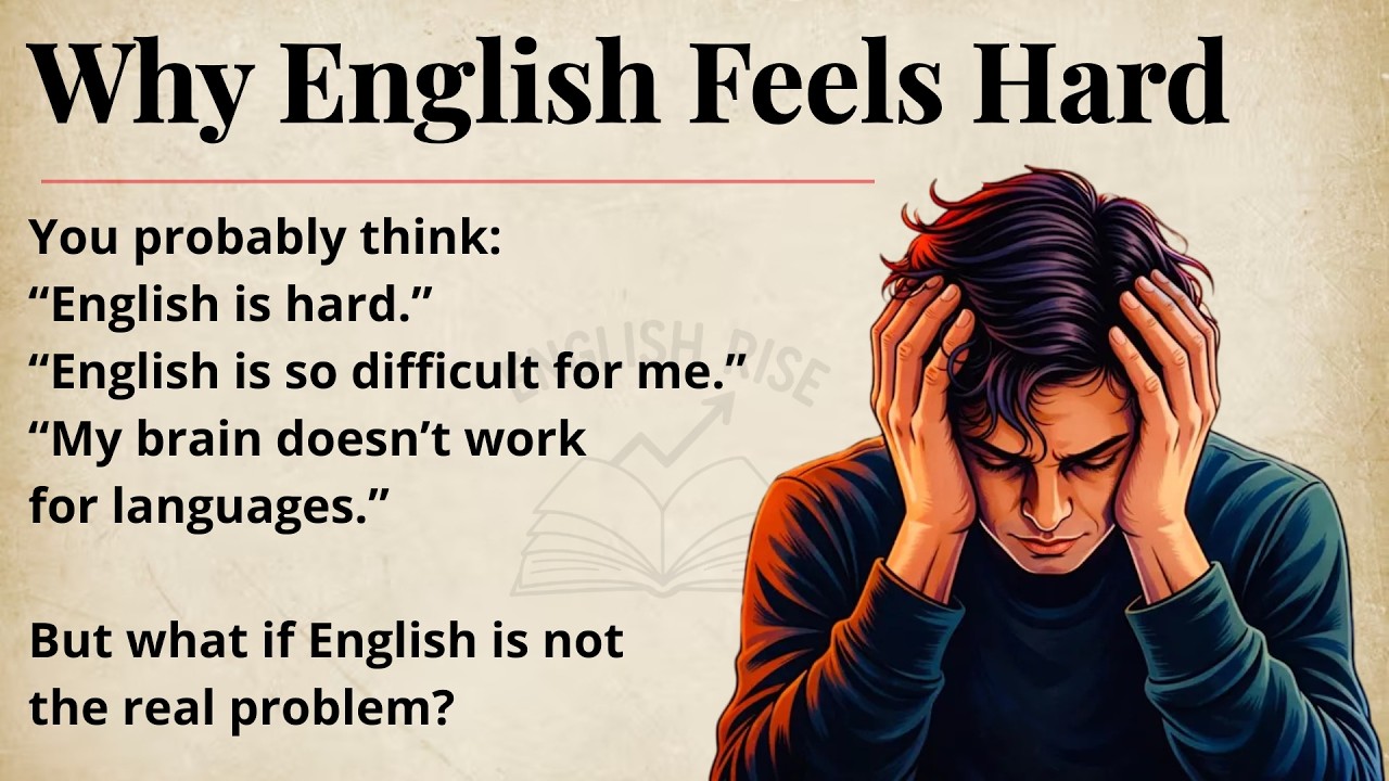 Why English Feels Hard || Improve Your English Fluency || Graded Reader