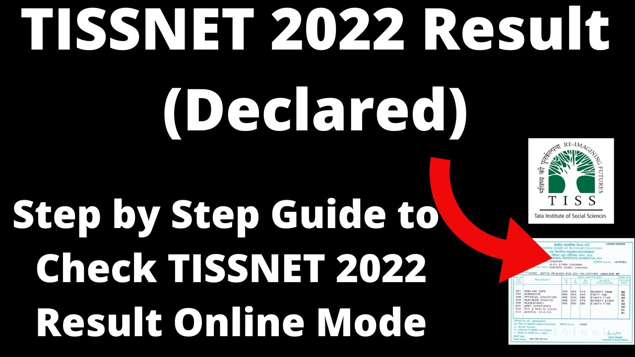TISSNET 2022 Result (Declared) - How to Check Officially TISSNET 2022 Result Online Mode