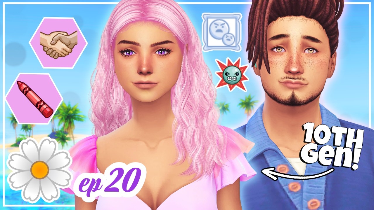 Наше 10-е поколение — подростки!🎂 Челлендж «Simes in Bloom»!💜 Панси #20