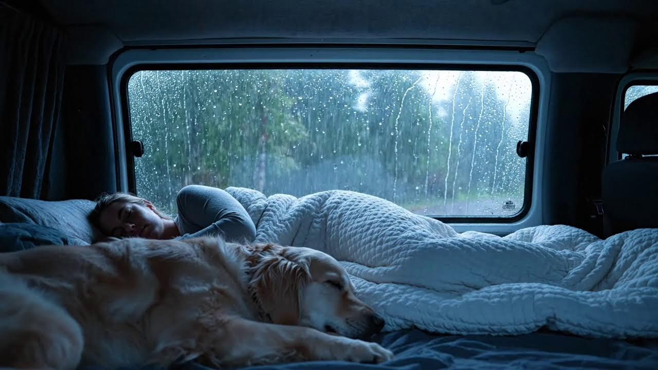 🌙 Night Rain on Windshield — Pure ASMR Rain & Car Ambience for Deep Sleep (No Talking)