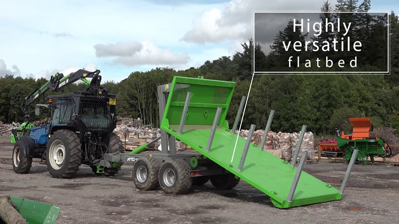 Botex Hooklift trailer with multiple bodies