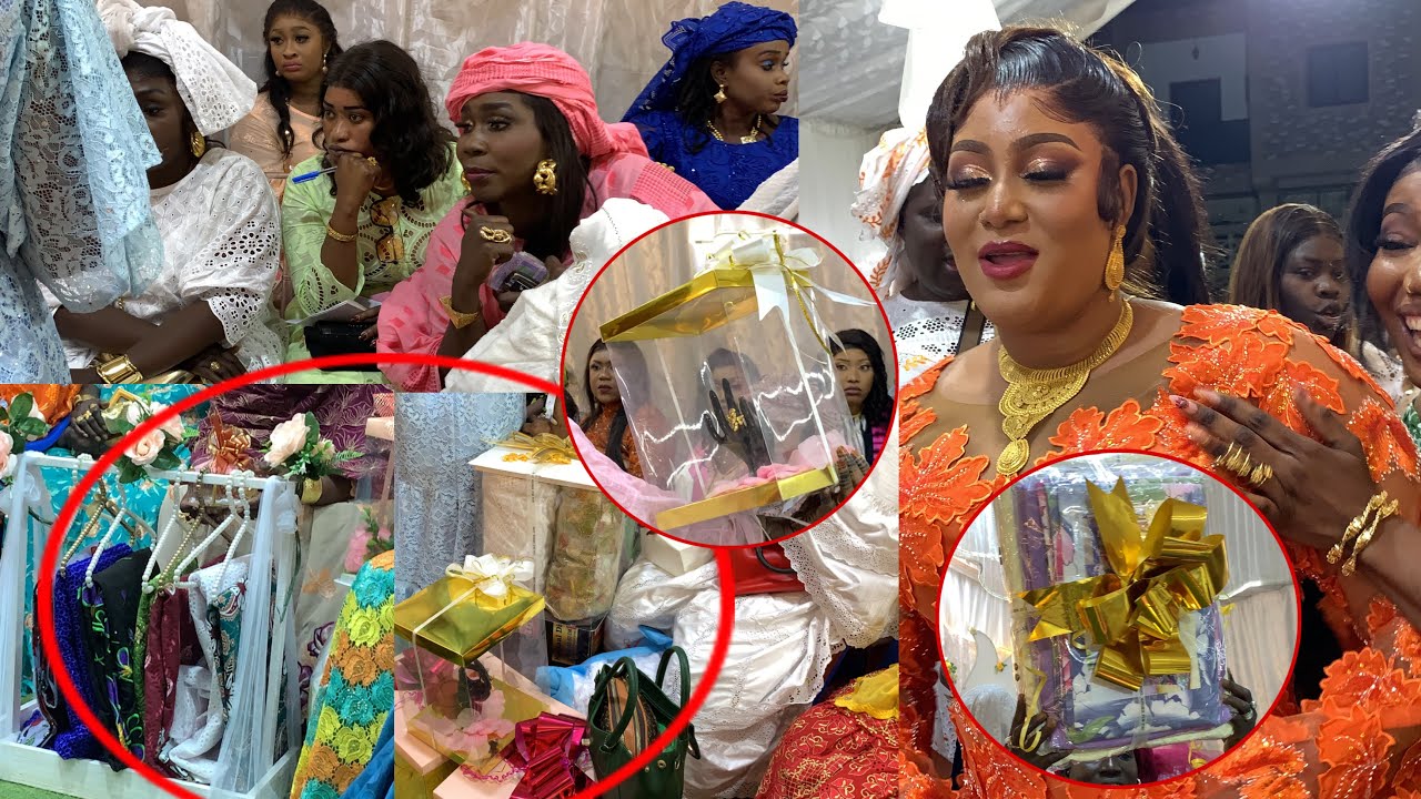 ndiollé tall gatte sa fille le jour de son mariage plus de 30 millions bague or Draa vip etdes tissu