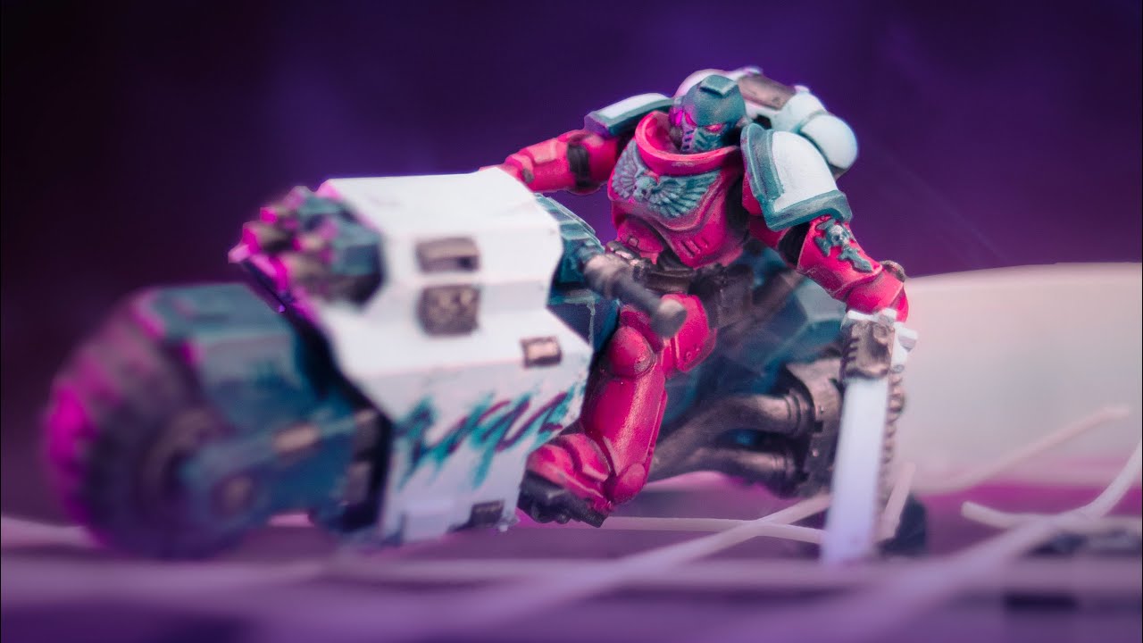 Tron + that 90s cup + Warhammer = Nostalgia Marine