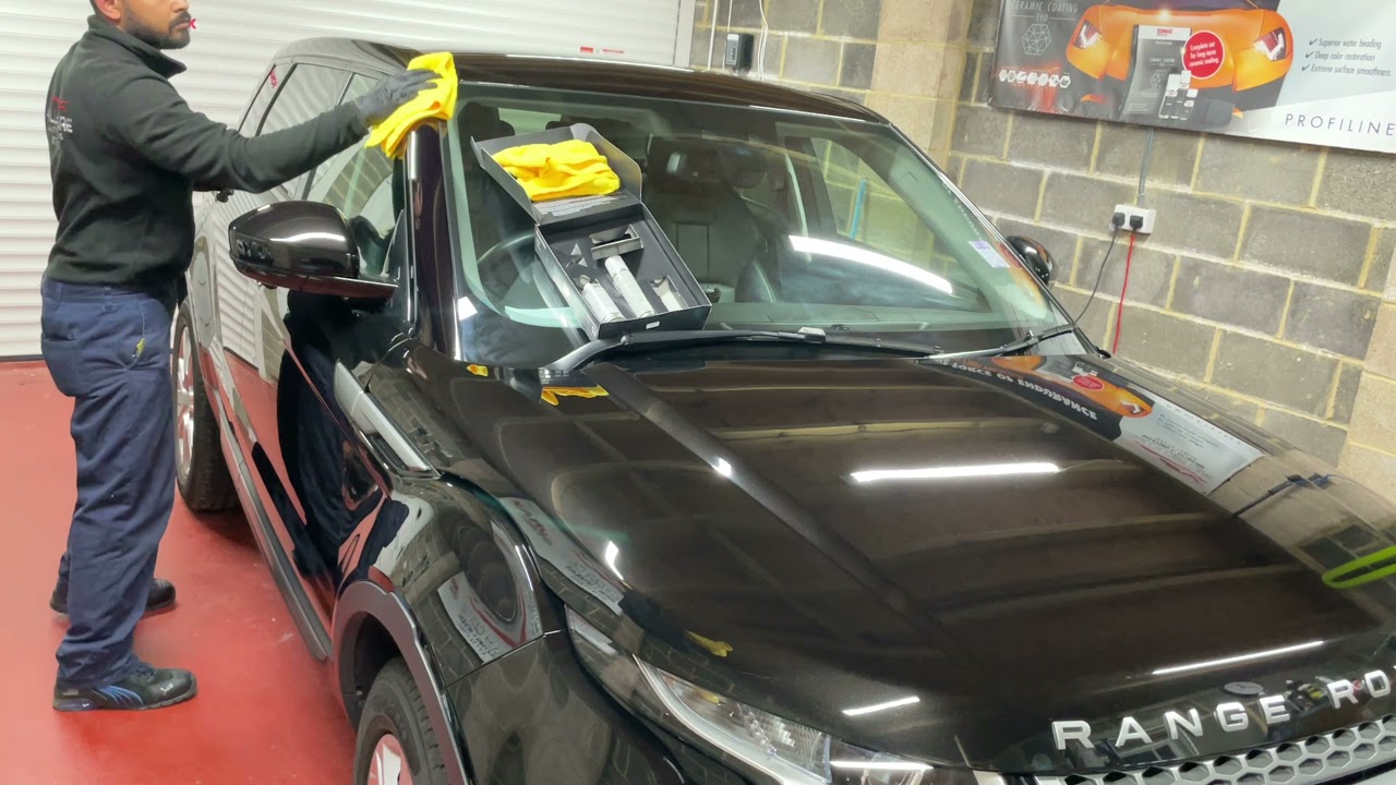 Sonax ceramic coating Evo on rang rover