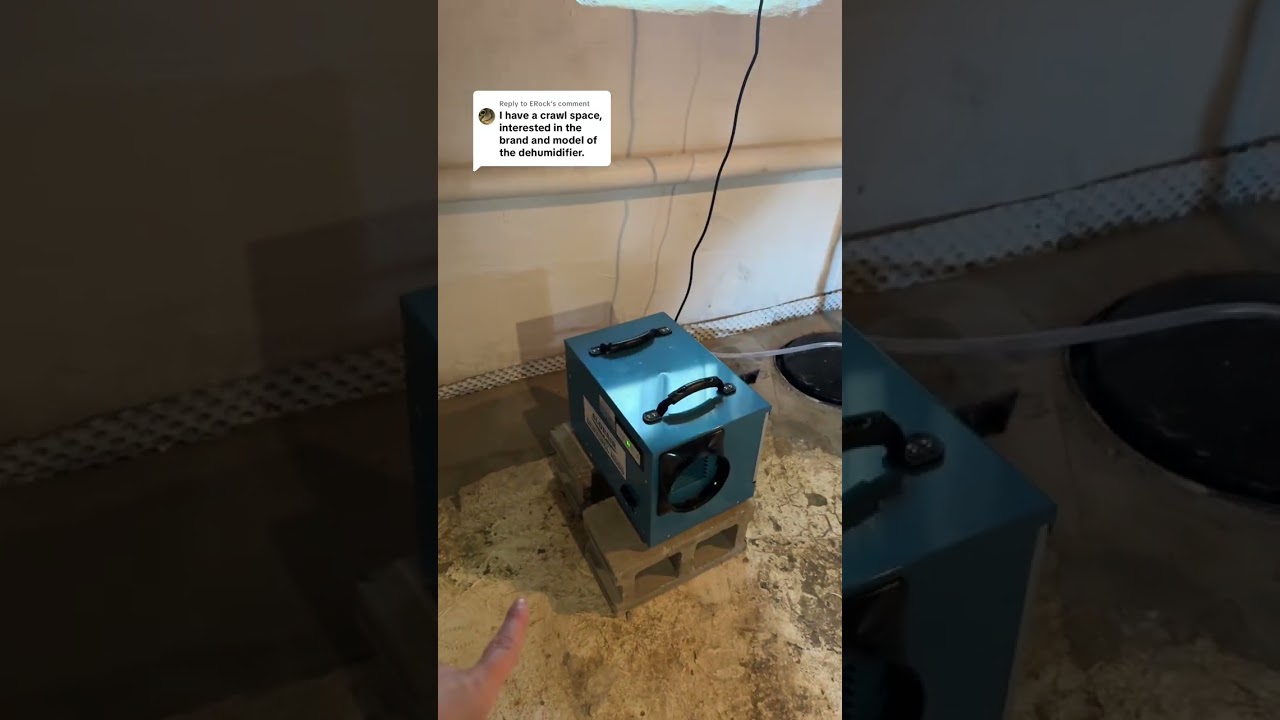What dehumidifier did we use after basement waterproofing? #dehumidifier #basement