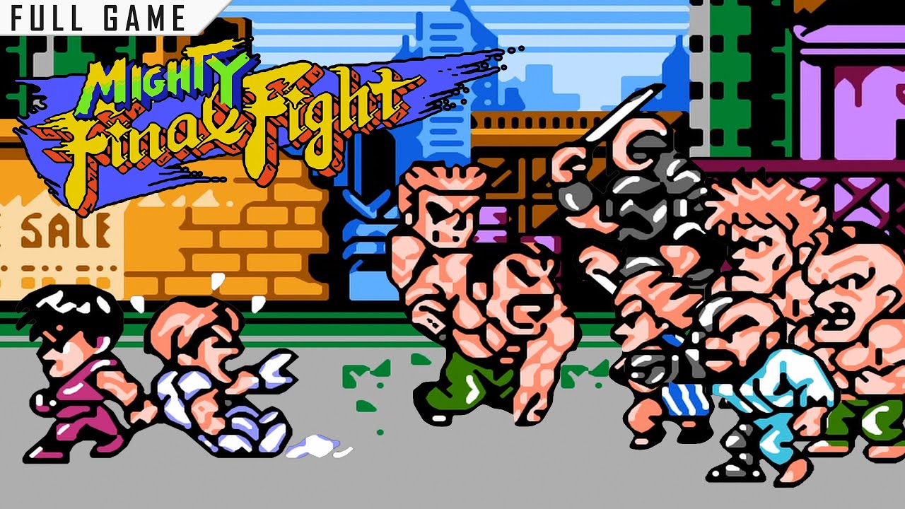 Mighty Final Fight | 8-bit Nintendo | Full Game [Upscaled to 4K using xBRz]