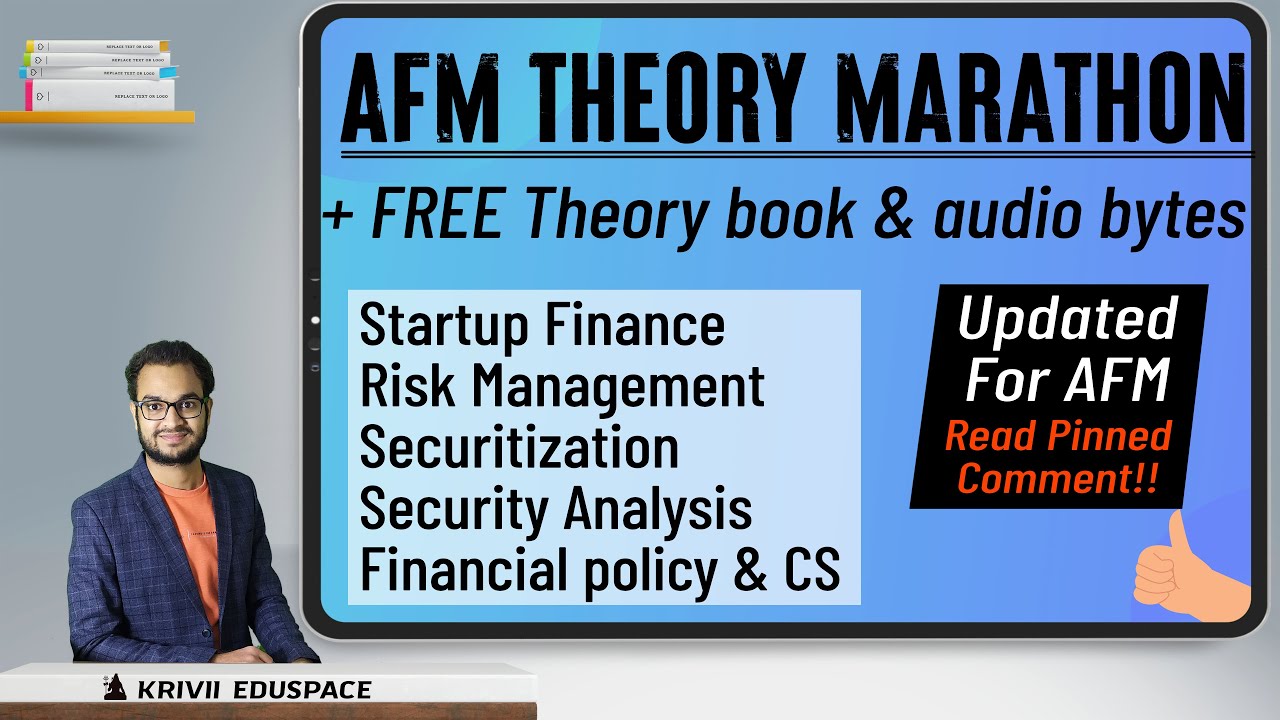 CA Final AFM THEORY MARATHON | 20 marks | Complete theory with ICAI SM, PY, MTP, RTP | New syllabus