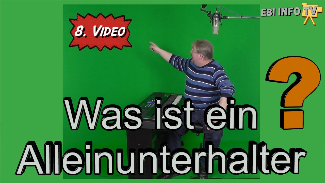 Was ist ein Alleinunterhalter, Musik Improvisation, Genos...
