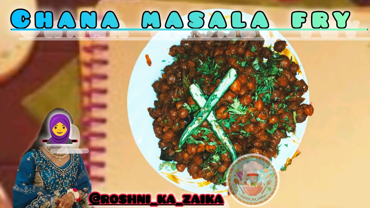 Chana masala fry 🍛👌iftari special @roshnikazaika#food #viral #cooking #iftar #recipe #easyrecipe 