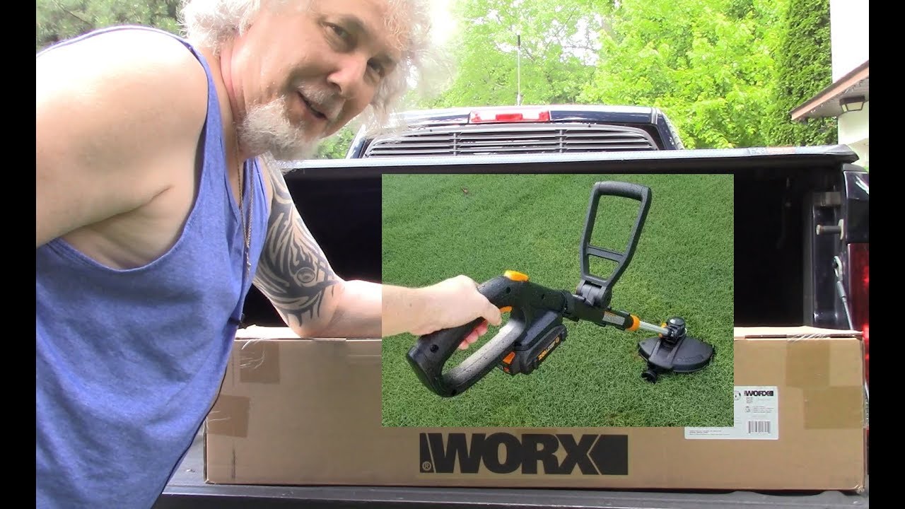 Worx GT Revolution Trimmer Edger Mower Un Boxing Set Up