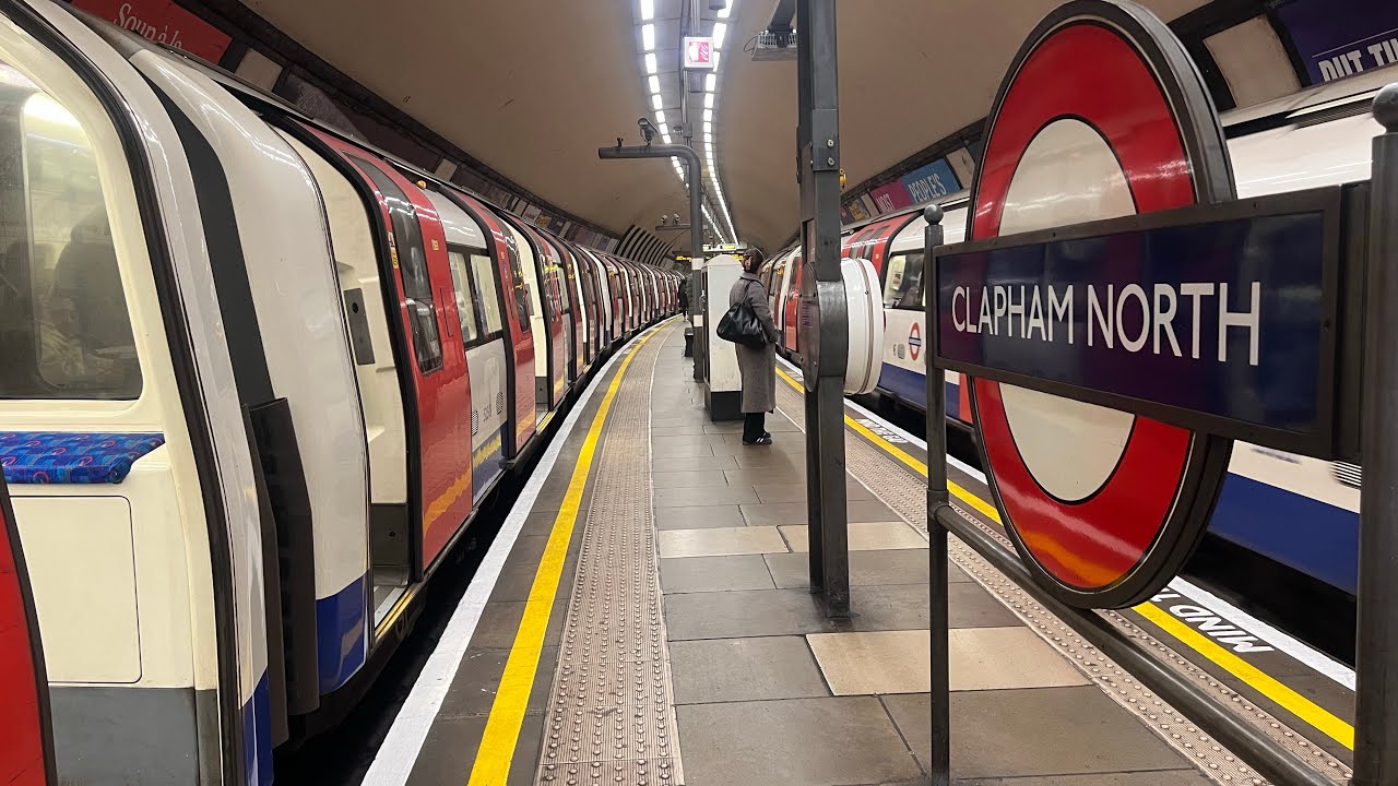 CLAPHAM NORTH Underground Station Narrow Platform London