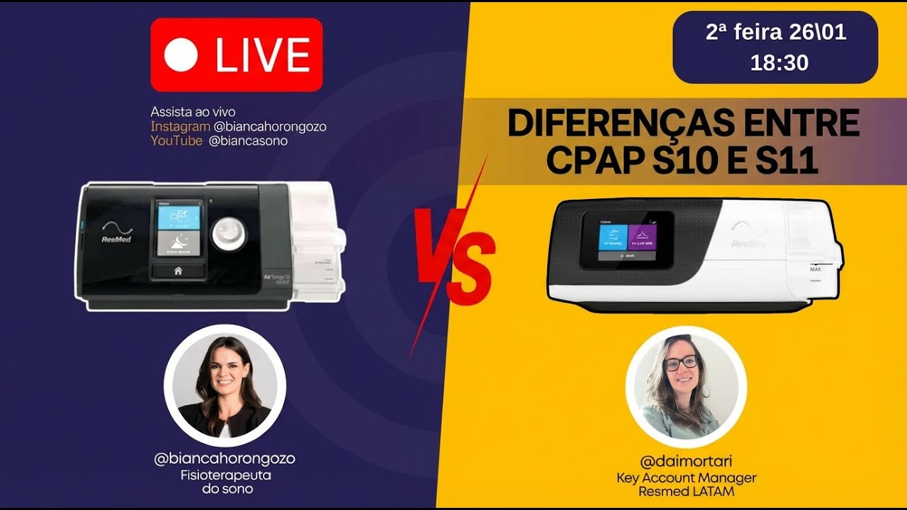 Diferenças entre CPAP S10 e S11 (lançamento!) da Resmed | Parte 1