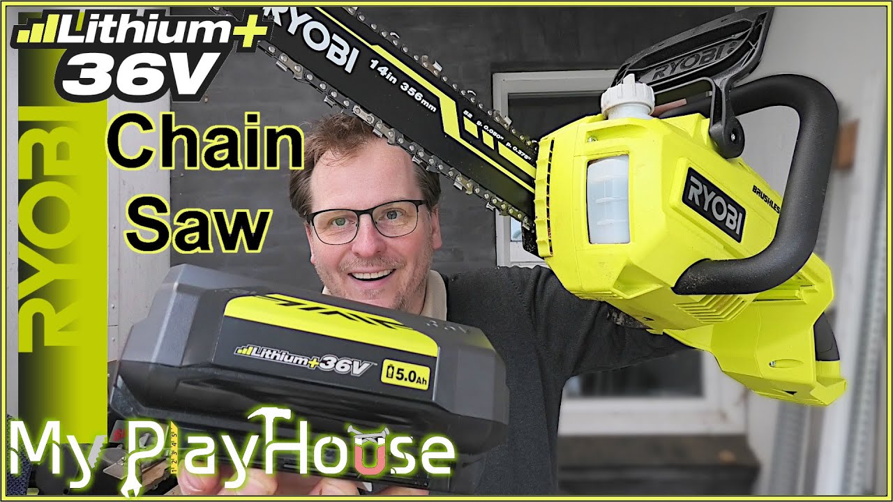 Ryobi Brushless Chainsaw RY36CSX35A-150 (Li-ion 5,0 Ah, 36 V) - 1068