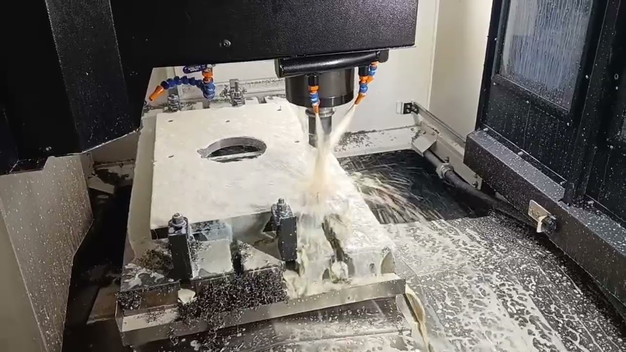 Drilling & Slotting on VMC Machine 😍 | Precision Machining.#cnc #vmc #viralvideo 