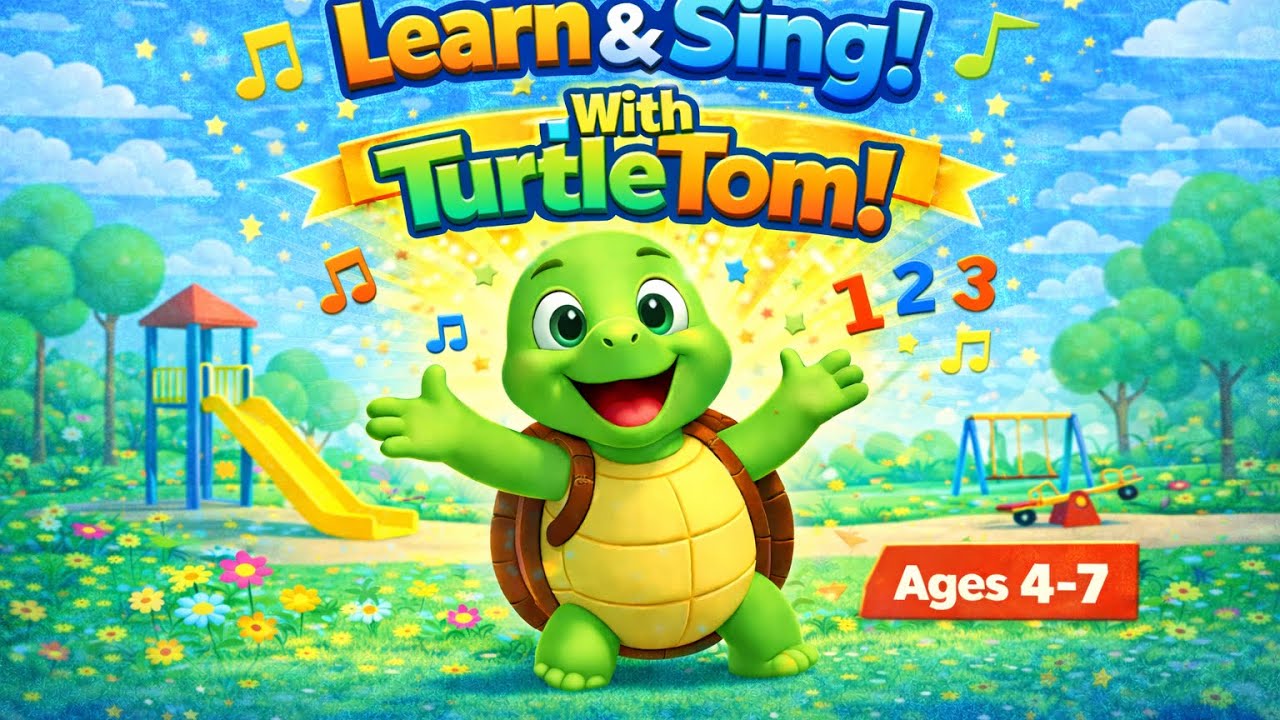 TurtleTom Songs | Sing, Count & Be Kind | Fun Learning Songs for Kids (Ages 4–7)