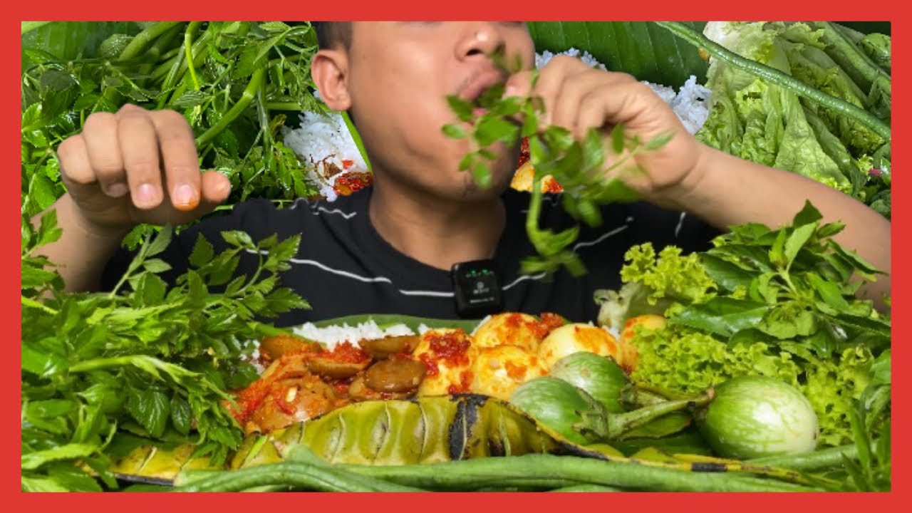 FULL LALAPAN MENTAH HIJAU‼️ DITAMBAH SAMBEL JENGKOL DAN TELUR BALADO PEDAS‼️