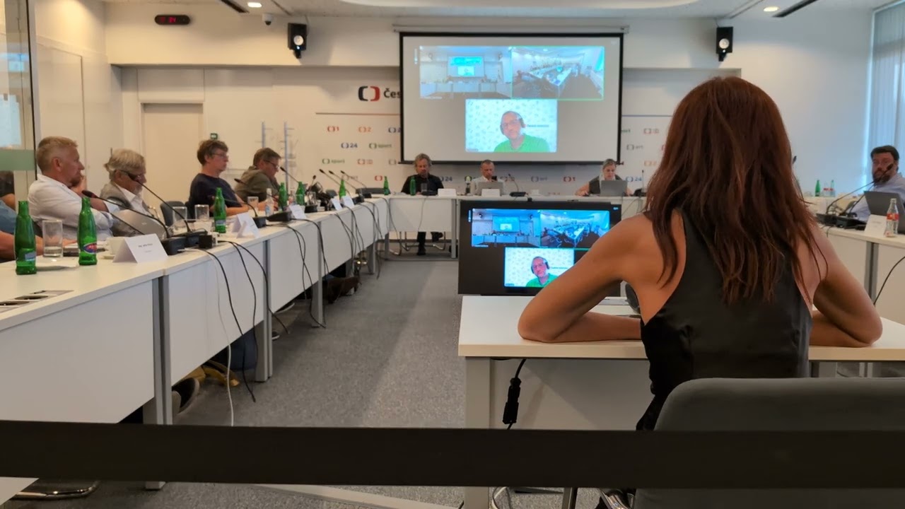 Nora Fridrichov&aacute; na zased&aacute;n&iacute; Rady ČT o pořadu 168 hodin