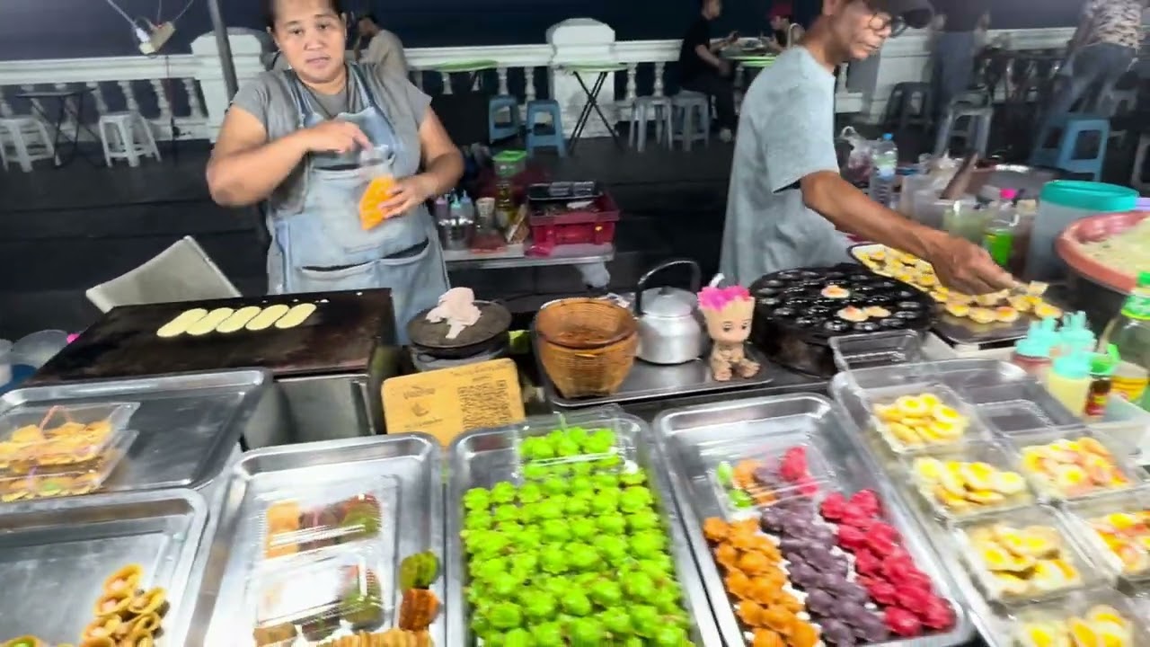 Thailand Street Food | Bangsaen Street food | Night Market street food near Chonburi