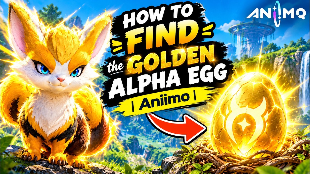 How to FIND the GOLDEN ALPHA EGG | Aniimo #animo #aniimo