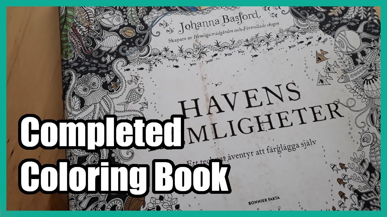 Completed Coloring Book ~ Lost Ocean by Johanna Basford