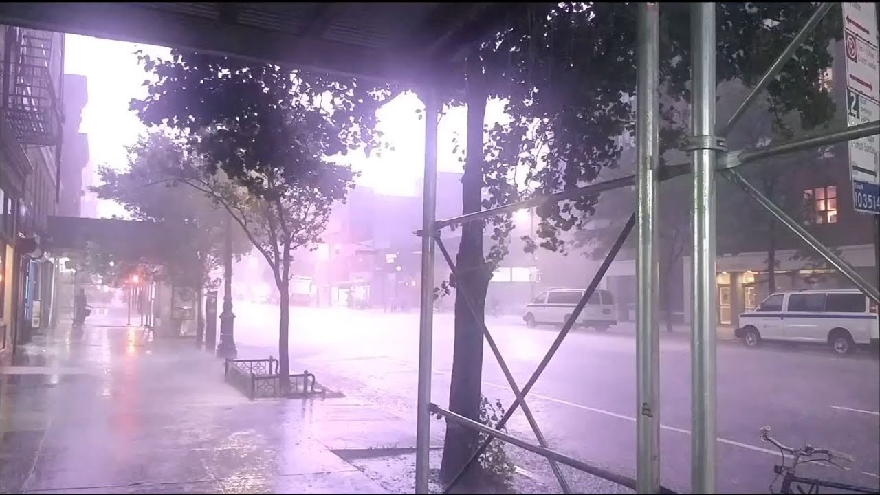 Almighty thunderstorm blasts lower Manhattan, NYC on July 22, 2020