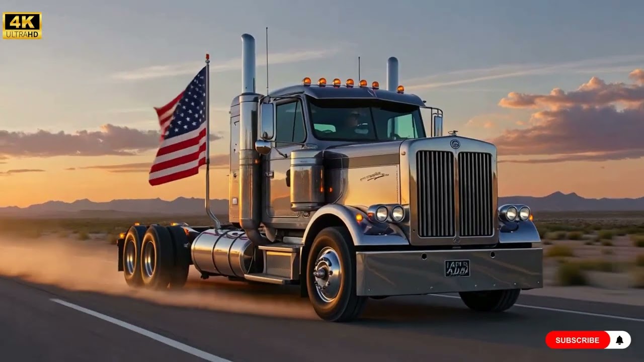 Rock n’ Roll Highway – Thunder of Freedom 🚛⚡ #RocknRoll #TruckAnthem #HighwayVibes #RoadFreedom