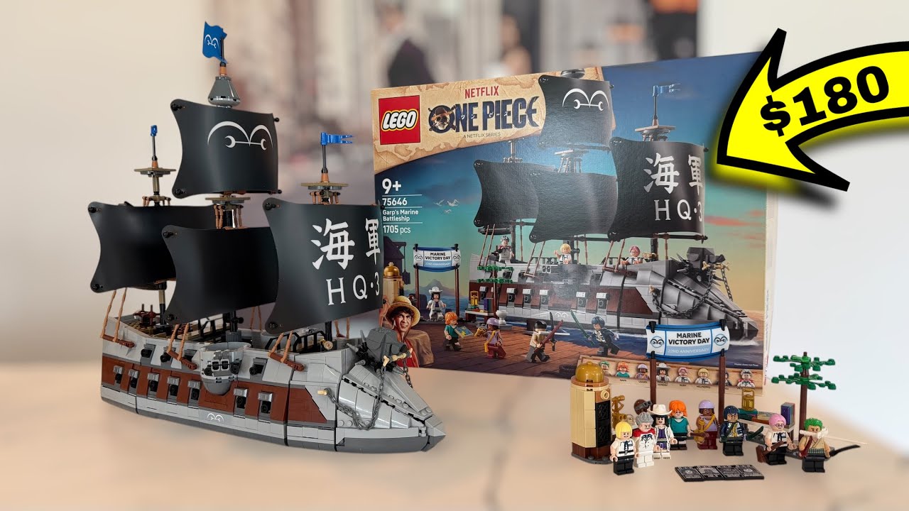 Ранний обзор морского линкора Гарпа из LEGO One Piece