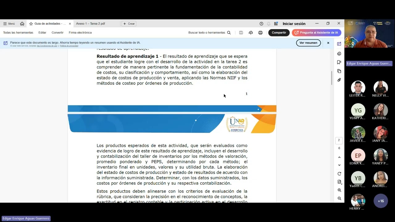 Cipas Uno Tarea dos determinación del costo de producción para cada orden de pedido 20260228 093120