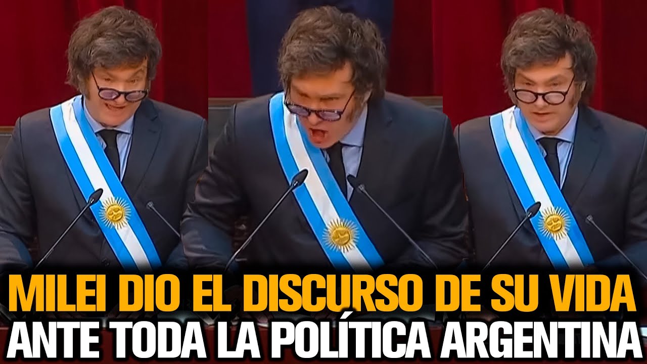 MILEI DIO EL DISCURSO DE SU VIDA ANTE TODA LA POLÍTICA ARGENTINA