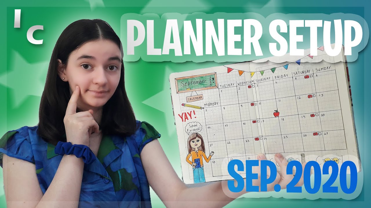 PLAN WITH ME | September 2020 Bullet Journal Setup for Back To School | ILVA crafts