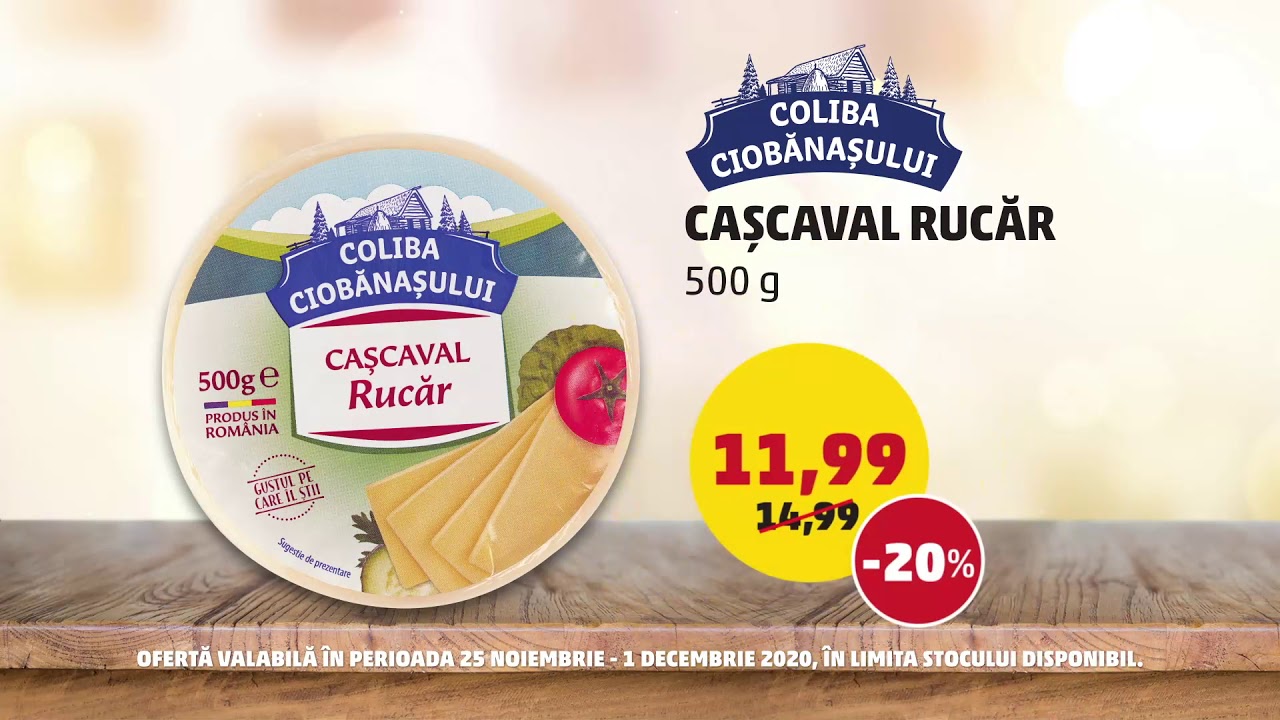 Ofertă Cașcaval Rucăr Coliba Ciobănașului și Cafea măcinată Doncafe Selected | 25 noi - 1 dec