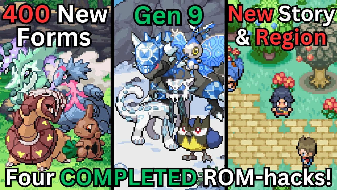 Топ-5 ROM-хаков Pokemon с новыми региональными формами!