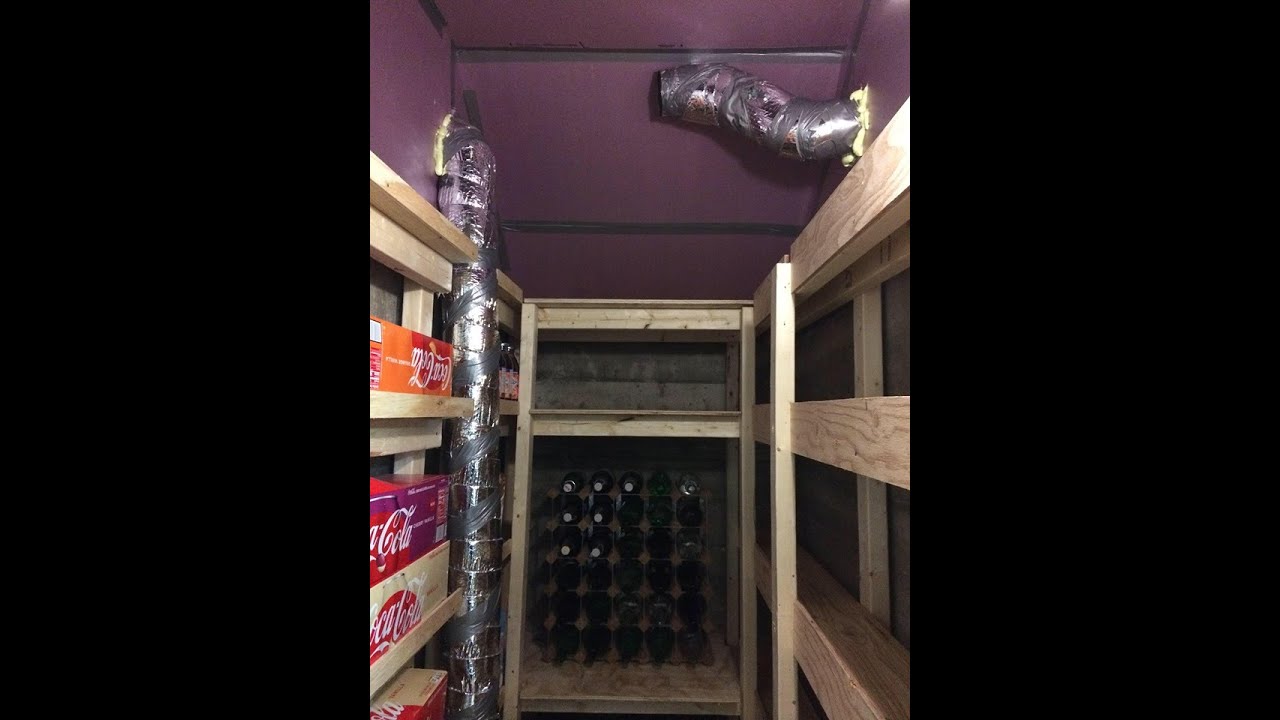 Root cellar/ cold room insolation and venting