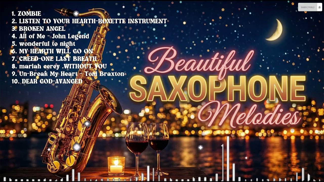Golden Love Songs Saxophone Instrumental 🎷 Beautiful Saxophone Melodies