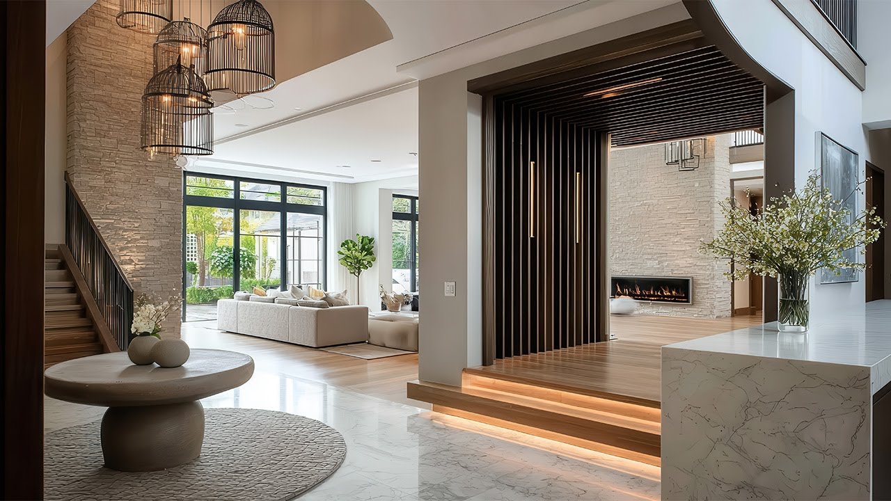 High-End Interior Design: Mastering the Foyer-to-Living Flow