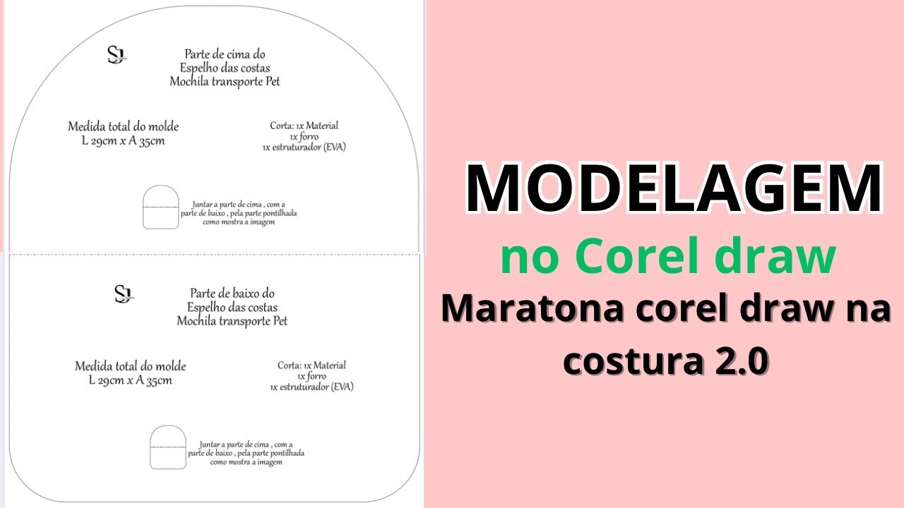 Modelagem para bolsa no COREL DRAW - MARATONA COREL DRAW NA COSTURA 2.0