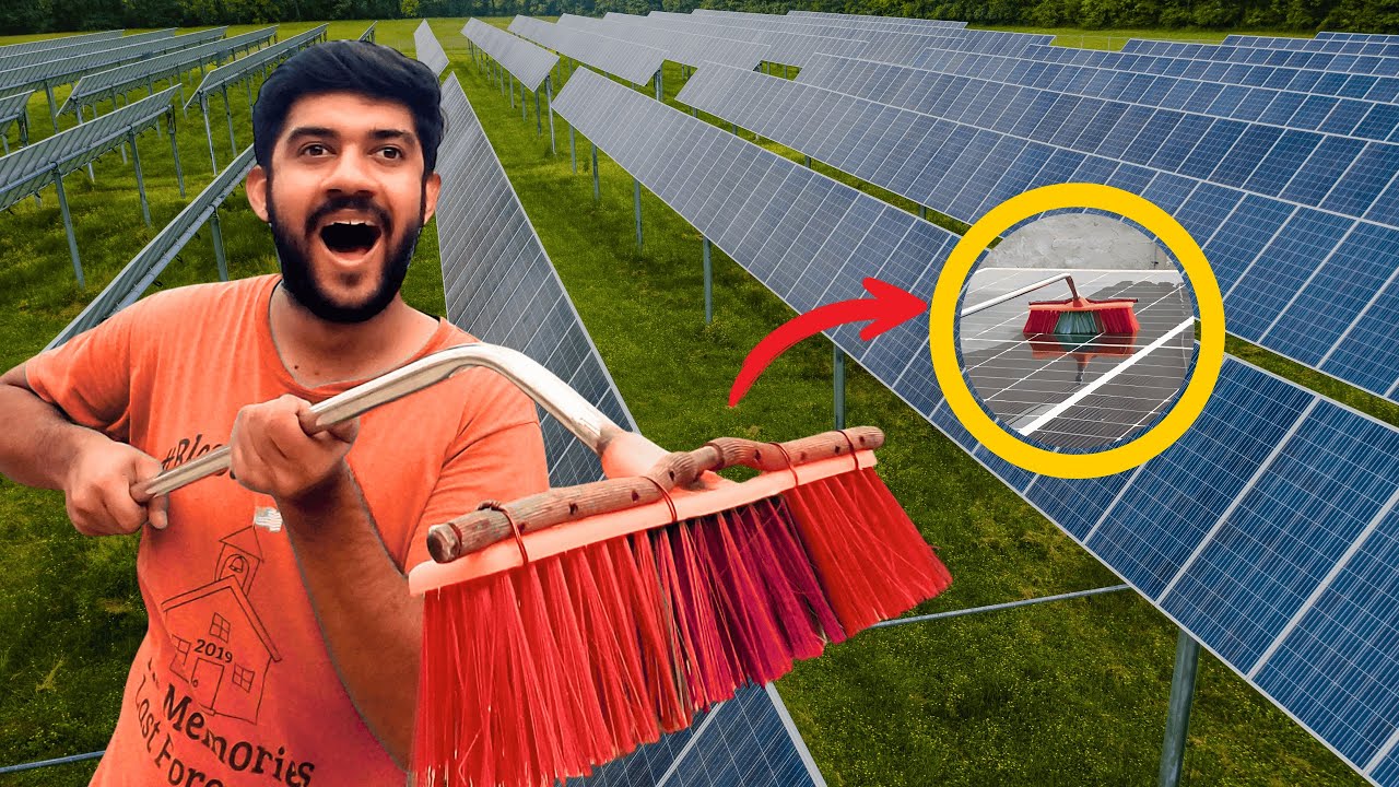 Make a Perfect Solar Panels Cleaning Brush at Home